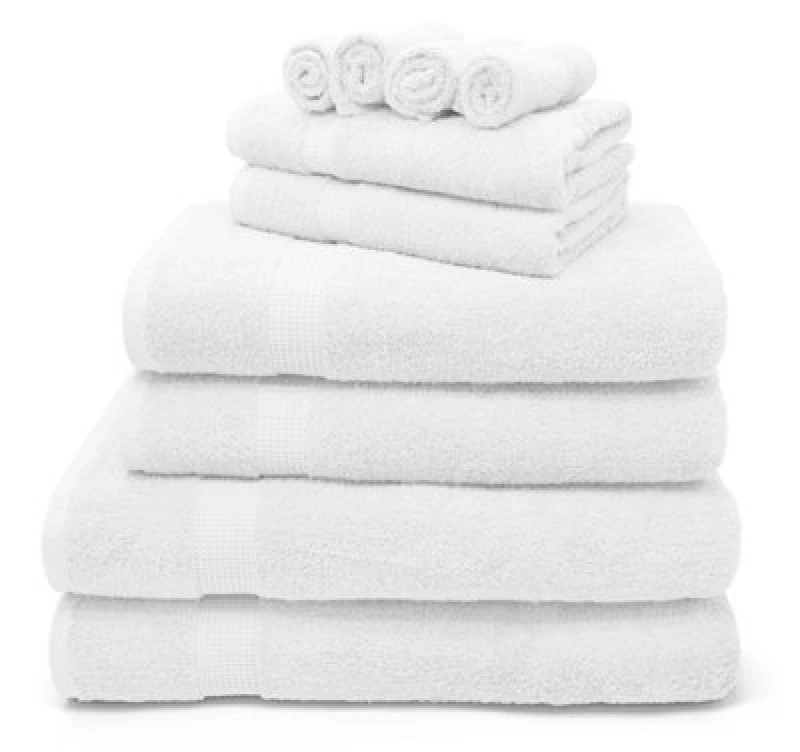 Image of Velosso Luxury 100% Egyptian Cotton Towels 550Gsm Soft & Absorbent Cotton Towels White - Hand Towel