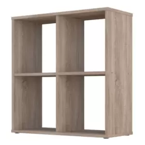 image of Kidsaw - Kudl Home Smart 4 Cubic Section Shelving Unit - Oak