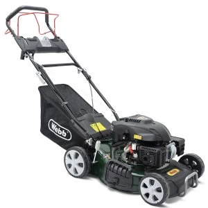 image of Webb WER460ES 46cm Self Propelled Electric Start Petrol Rotary Lawnmower