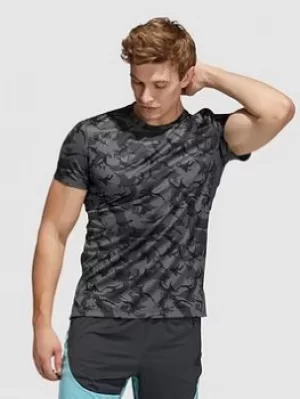 Image of adidas Camo T-Shirt, Grey, Size L, Men
