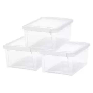 image of Smartstore 3 X 14 Litre High Quality Traditional Household Storage Boxes