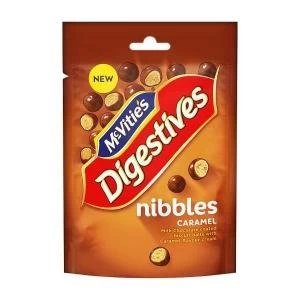 Image of McVities Digestives Nibbles Milk Chocolate Caramel In Resealable
