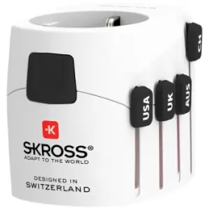 image of Skross 1.302539 Travel adapter Pro World & USB