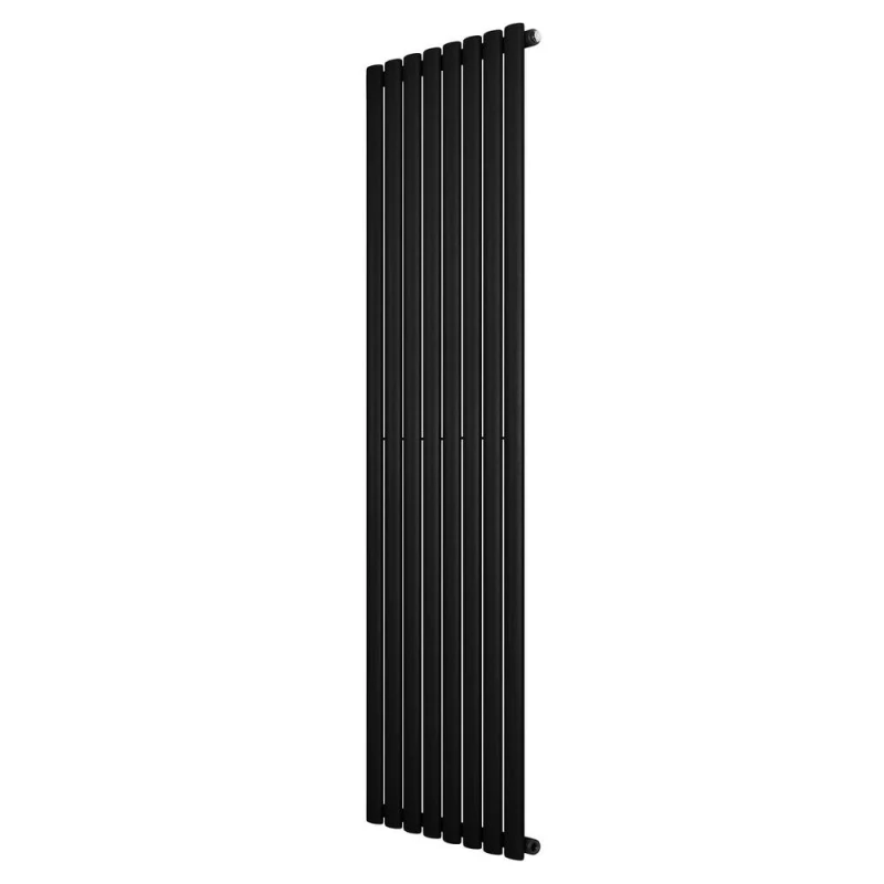 Image of Monstershop Oval Single Column Radiator - 1800 x 480mm - Black Unisex