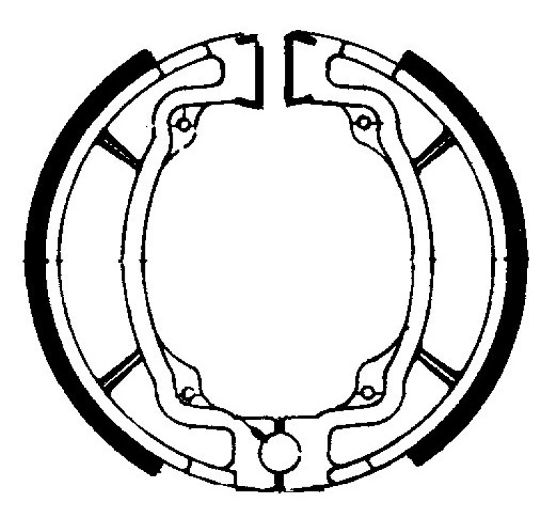 Image of FERODO FSB722 Brake Shoes Ø: 110mm Brake Shoe Set (70)