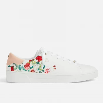 Image of Ted Baker Womens Hayiden Cupsole Trainers - White - UK 3