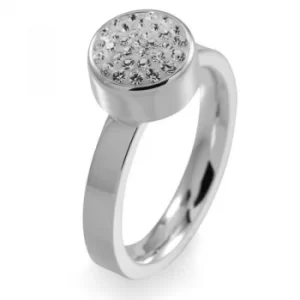 image of Ladies Folli Follie Stainless Steel Size L.5 Bling Chic Ring