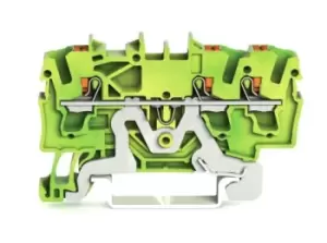 Image of Wago 2202-1307 Terminal Block, Dinrail, 3Ways, 12Awg