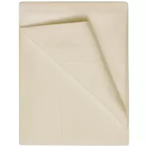 image of Belledorm 400 Thread Count Egyptian Cotton Flat Sheet (Kingsize) (Cream) - Cream