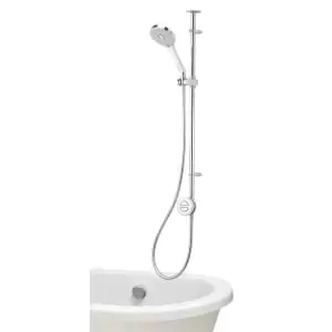 Image of Aqualisa Unity Q Smart Divert Gravity Pumped Exposed Shower with Adjustable Shower Head & Bath Filler
