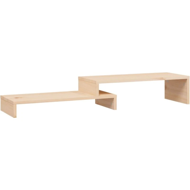 Image of VIDAXL Vidaxl - Monitor Stand (52-101)x22x14cm Solid Wood Pine 8720845579975