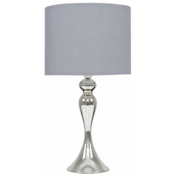 image of Spindle Table Lamp - Grey