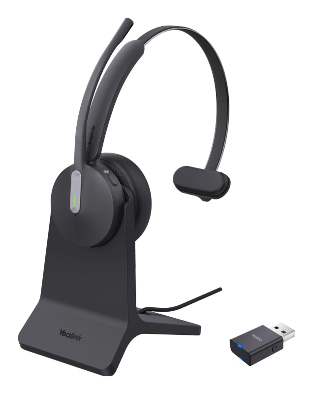 Image of Yealink WH64 Hybird Mono with Charging Stand Teams Headset