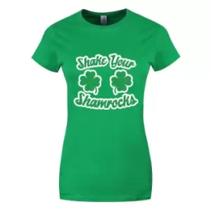 Image of Grindstore Womens/Ladies Shake Your Shamrocks T-Shirt (XXL) (Green)
