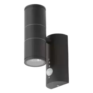 image of Coast Islay Up and Down Wall Light with PIR Sensor Black