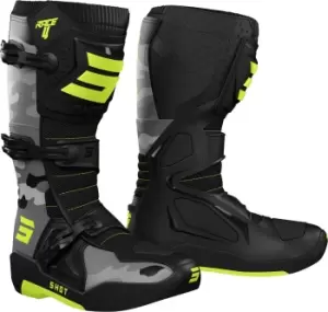 Shot Race 4 Motocross Boots, green-brown, Size 44, green-brown, Size 44