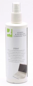 Image of Q Connect Screen & Keyboard Cleaning Fluid - 250ml