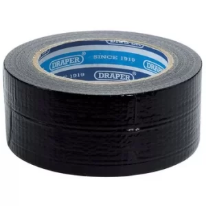 Image of Draper Duct Tape Roll, 33m x 50mm, Black
