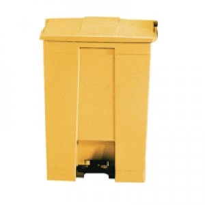 image of Slingsby Step On Waste Container 87 Litre Yellow 324309