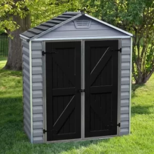 Image of Palram 6x3 Skylight Grey Deco Apex Shed