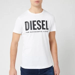 image of Diesel Mens Diego Logo T-Shirt - Bright White - XL