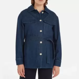 Image of Tommy Hilfiger Denim Belted Jacket - EU 36/UK 8