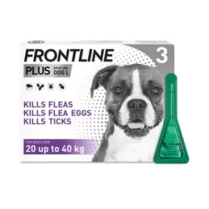 Image of Frontline Plus Flea & Tick Treatment Large Dog 20-40kg