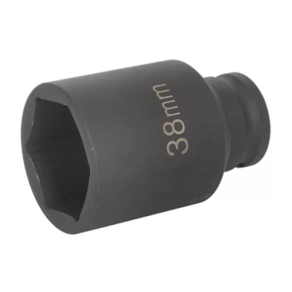 image of Genuine SEALEY SX001 Impact Socket 38mm Deep 1/2Sq Drive