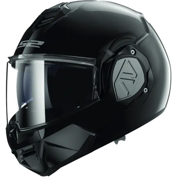 Image of LS2 FF906 Advant Solid Gloss Black Modular Helmet Size S
