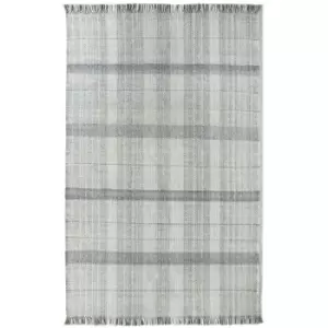 Image of Origins Highland Check Rug Light Grey 160 x 230cm