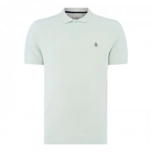 image of Original Penguin Penguin Short Sleeve Raised Rib Polo Mens - Pastel Blue