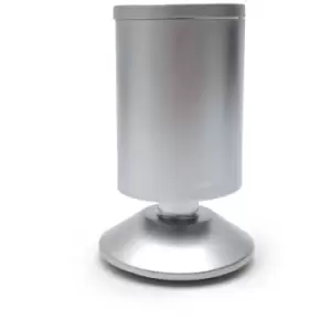 Image of Feet Legs Sofa Beds Cupboard Cabinets Kitchen Furniture 100mm - Colour Aluminium