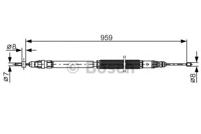 Image of Handbrake cable Bosch 1 987 482 001
