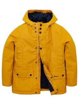 Image of Barbour Boys Southway Hooded Jacket - Yellow