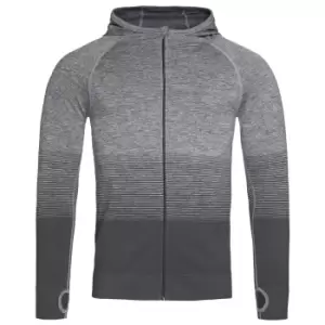 Image of Stedman Mens Active Seamless Raglan Jacket (M) (Light Grey Transition)