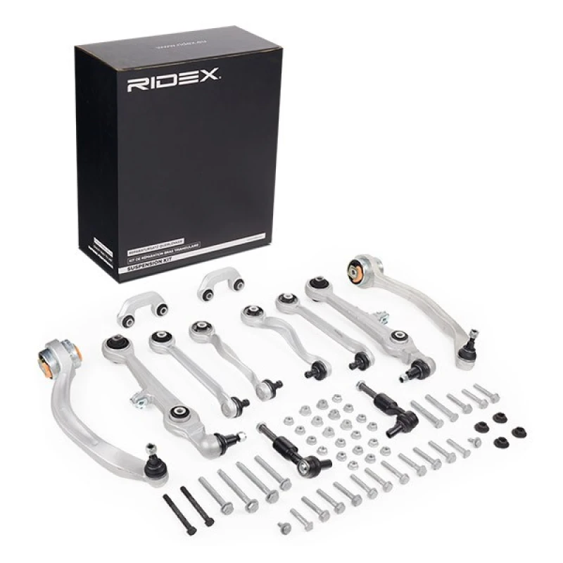 Image of RIDEX 772S0082 Control arm repair kit Front axle both sides Aluminium Suspension Kit (772)