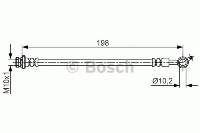 Image of Bosch 1 987 481 713 Brake Hose Brake Hose (83)