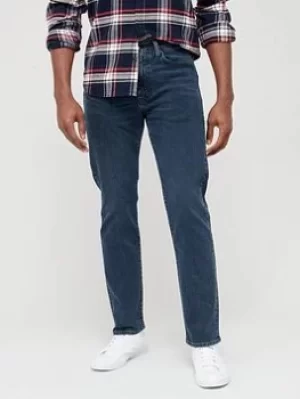 Image of Levis 502 Taper Fit Jeans, Blue/Black, Size 30, Length Regular, Men