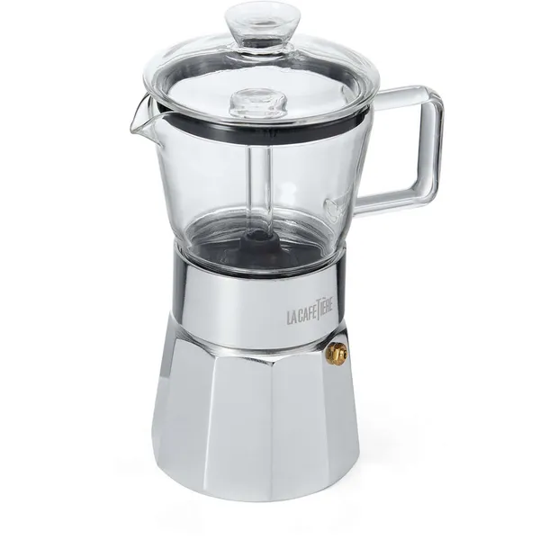 La Cafetiere Verona LCSTESP6CPGLS 6 Cup Glass Espresso Coffee Maker