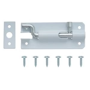 Image of BQ White Steel Barrel Bolt L76mm