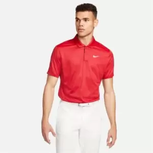 Nike Dri-FIT ADV Tiger Woods Mens Contour Print Golf Polo - Red