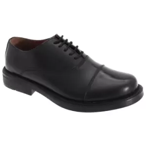 Image of Scimitar Mens Capped Oxford Cadet Shoes (9 UK) (Black)
