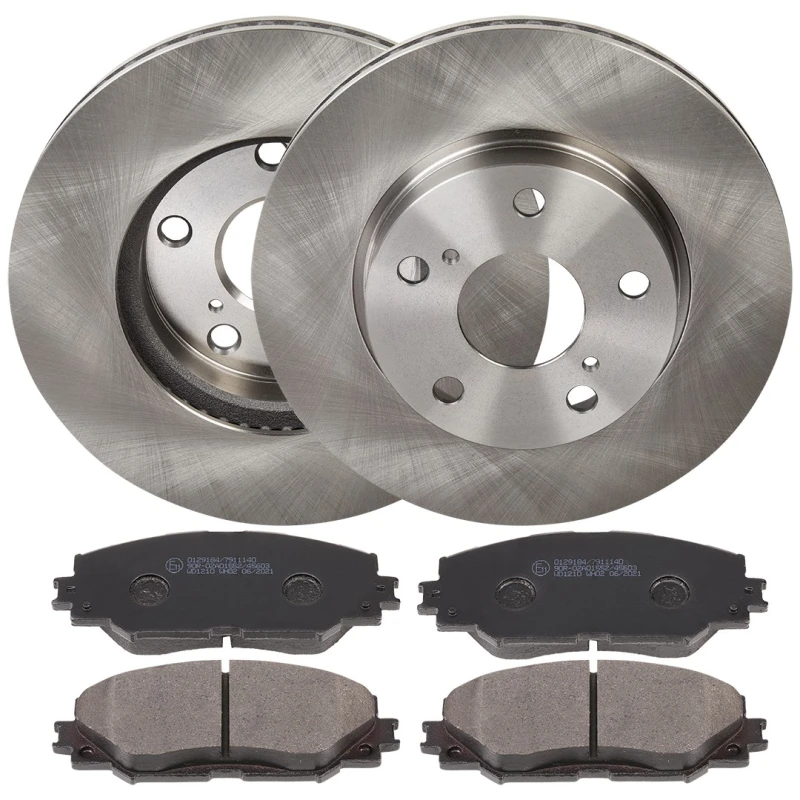 Image of RIDEX 3405B1926 Brake disc and pads set Front Axle, Brake Disc Type: internally vented, excl. wear warning contact Brake Set,disc brakes (3405)