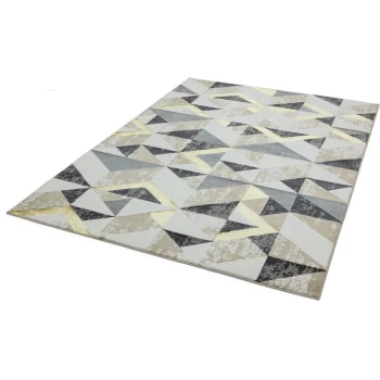 Image of Orion OR11 Flag Grey 200cm x 290cm Rectangle - Grey and Multicoloured