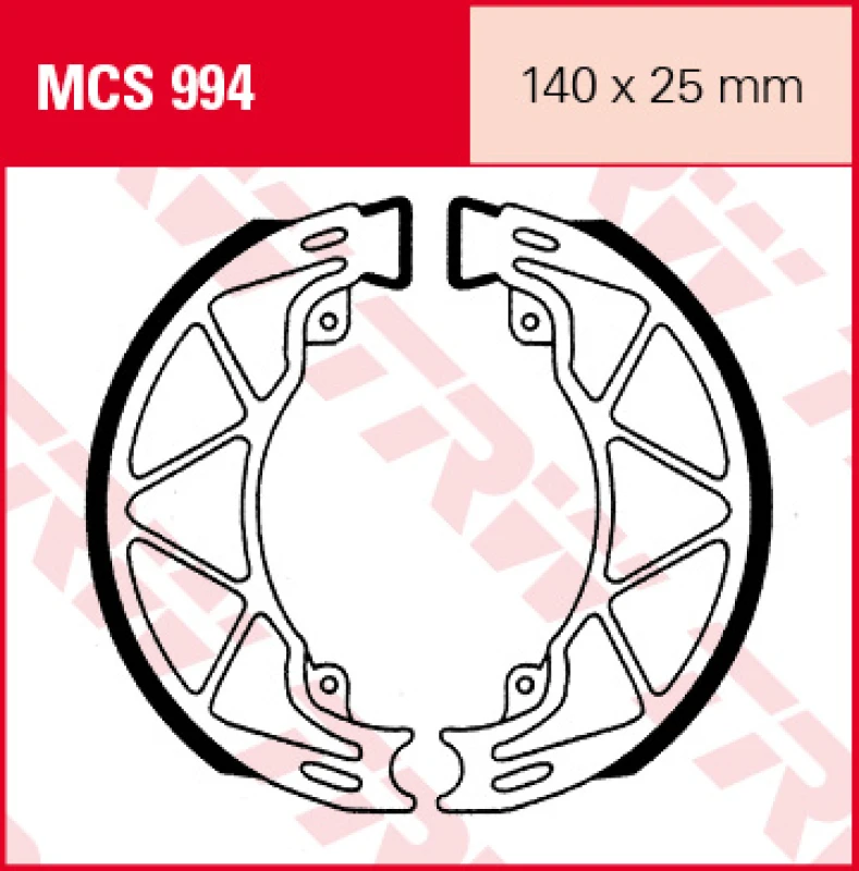 Image of TRW Lucas Brake shoes MCS994