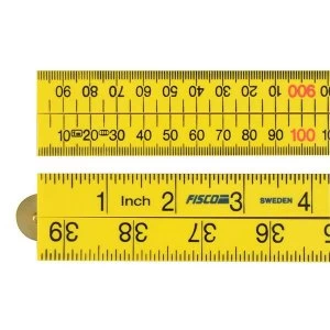 Image of Fisco Yellow ABS Nylon Rule 1m / 39in