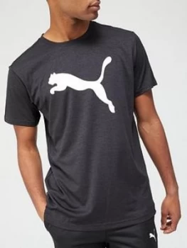 image of Puma Heather Cat T-Shirt - Black