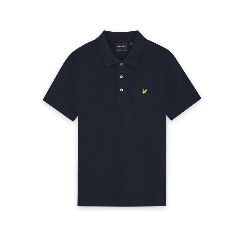 Image of Lyle and Scott Basic Short Sleeve Polo Shirt Graystone X854 male S