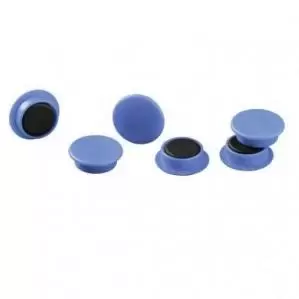 Durable Magnets 21mm 210p Blue Pack of 6