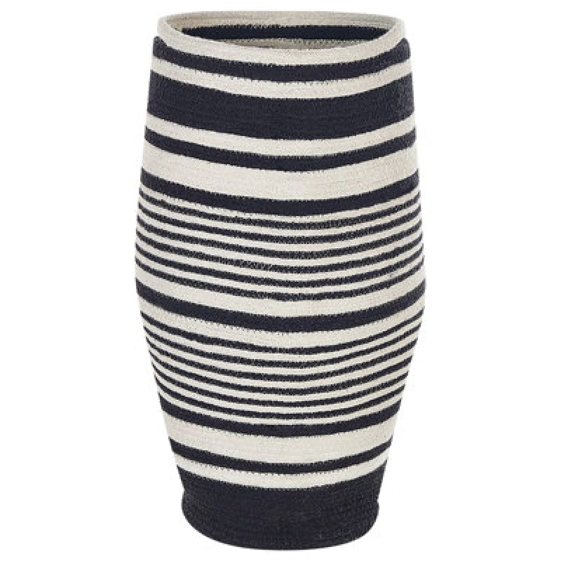 Image of Beliani Basket Arrah Cotton Black/ White
